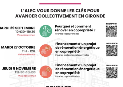 Rénovation des copropriétés en Gironde : des webinaires pour s’informer sur les bases et les financements de projets