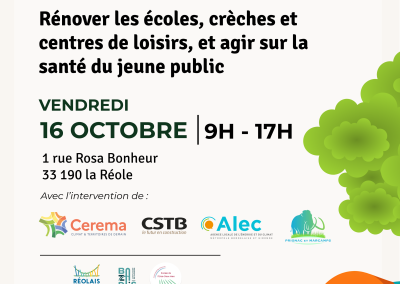 Conférence SIPHEM : Rénover les écoles, crèches et centres de loisirs, et agir sur la santé du jeune public